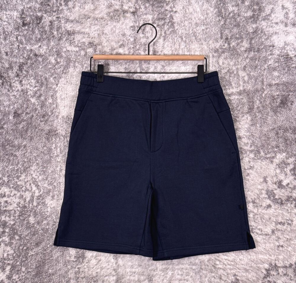 New On Running Sweat Shorts Small Mens Blue Terry Cloth Athletic